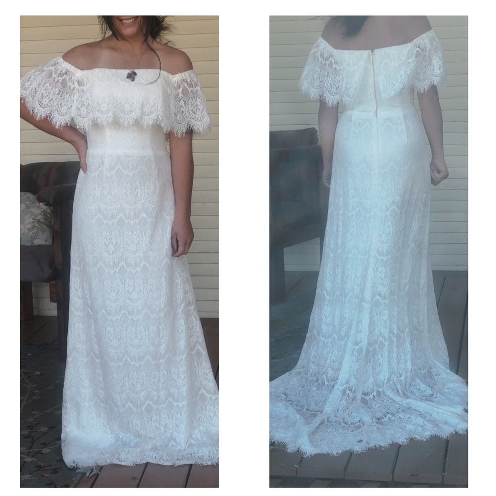 Western/ boho wedding dress